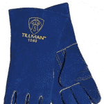 Tillman Cowhide Stick Gloves, Large (Blue) #1080L